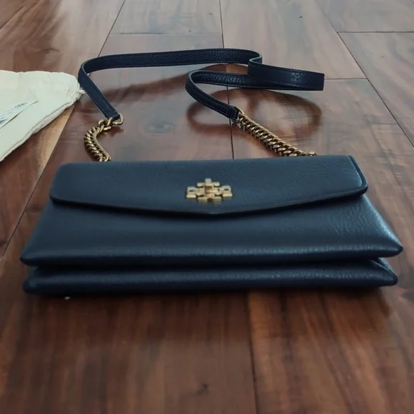 Tory Burch Kira Leather Chain Crossbody + Dust + Gift Bag Nwt❤